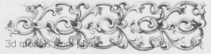 Фризы (FRIESE_0775 -  | 3D model 3DSMAX / OBJ / STL) 3D модель для ЧПУ станка